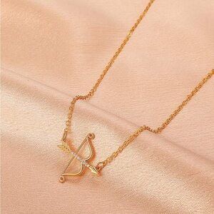 Cupid’s Bow and Arrow Necklace, Cupid’s Arrow Necklace, Archer Necklace
